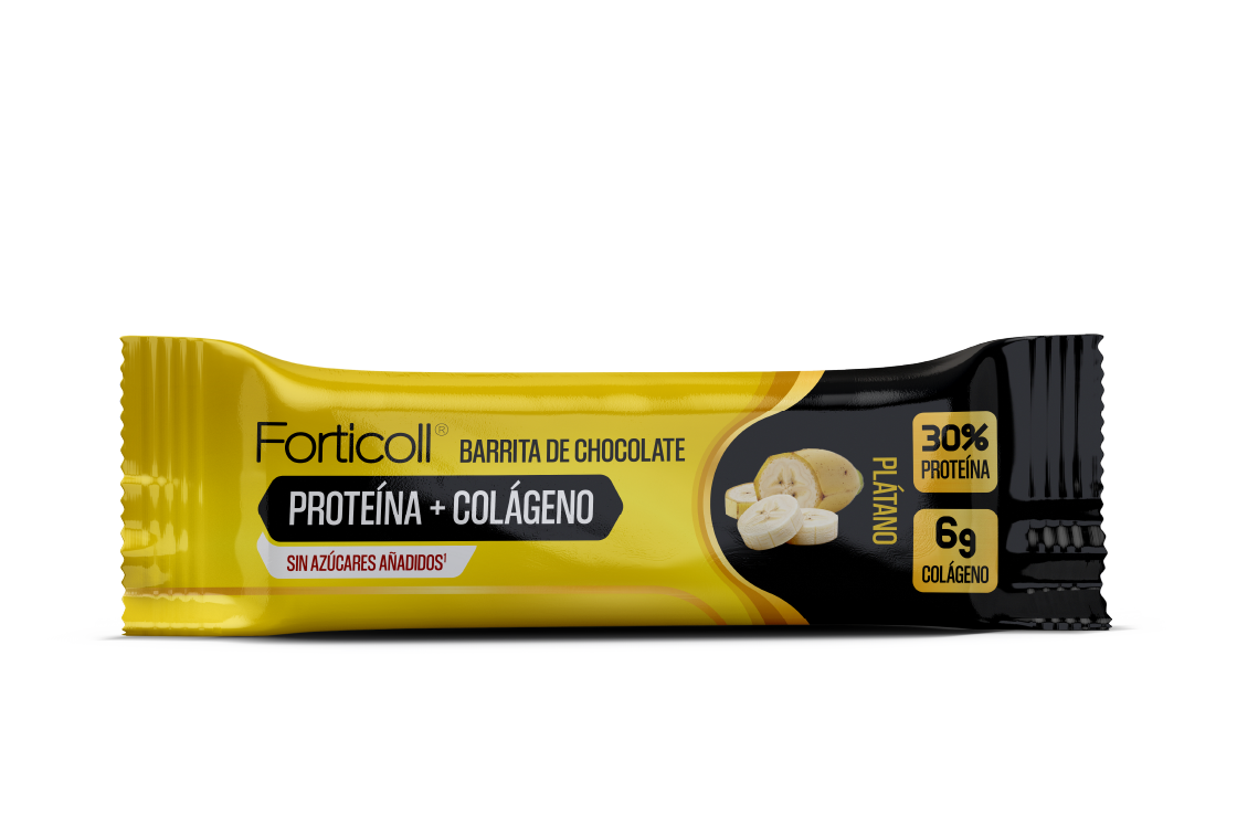 Barrita de proteína + colágeno plátano