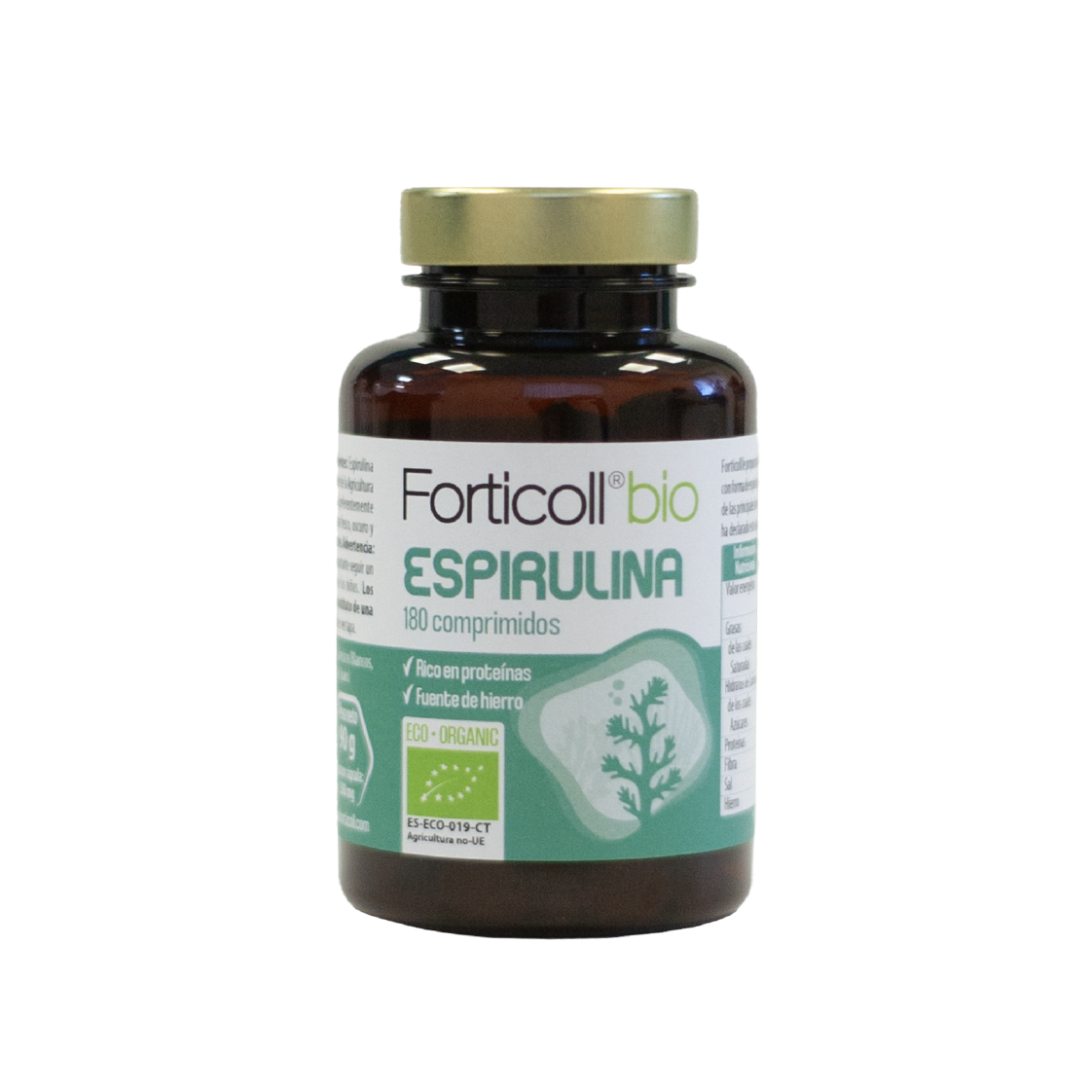 Forticoll Bio Espirulina ecológica 180 comprimidos